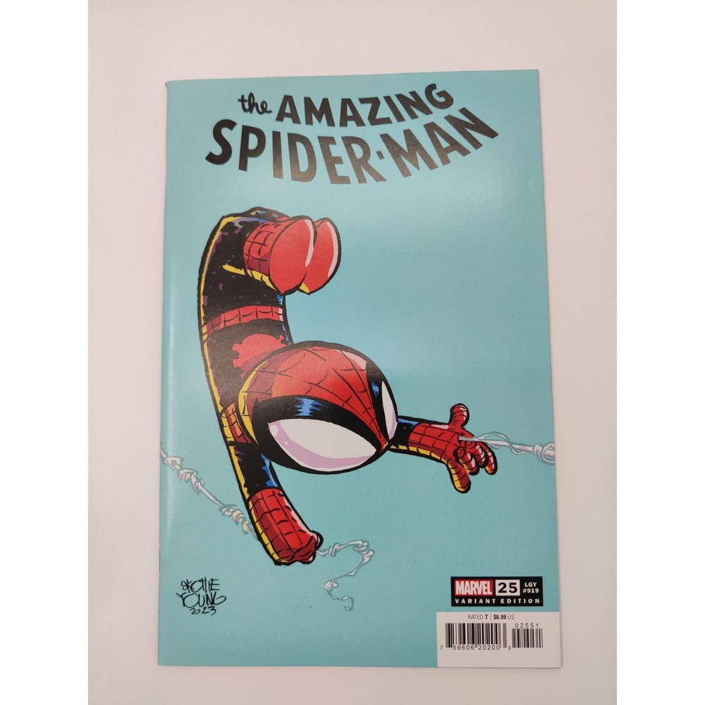 Amazing Spider-Man 25 Skottie Young Variant Cover Marvel 2023 LGY 919 Comic Book